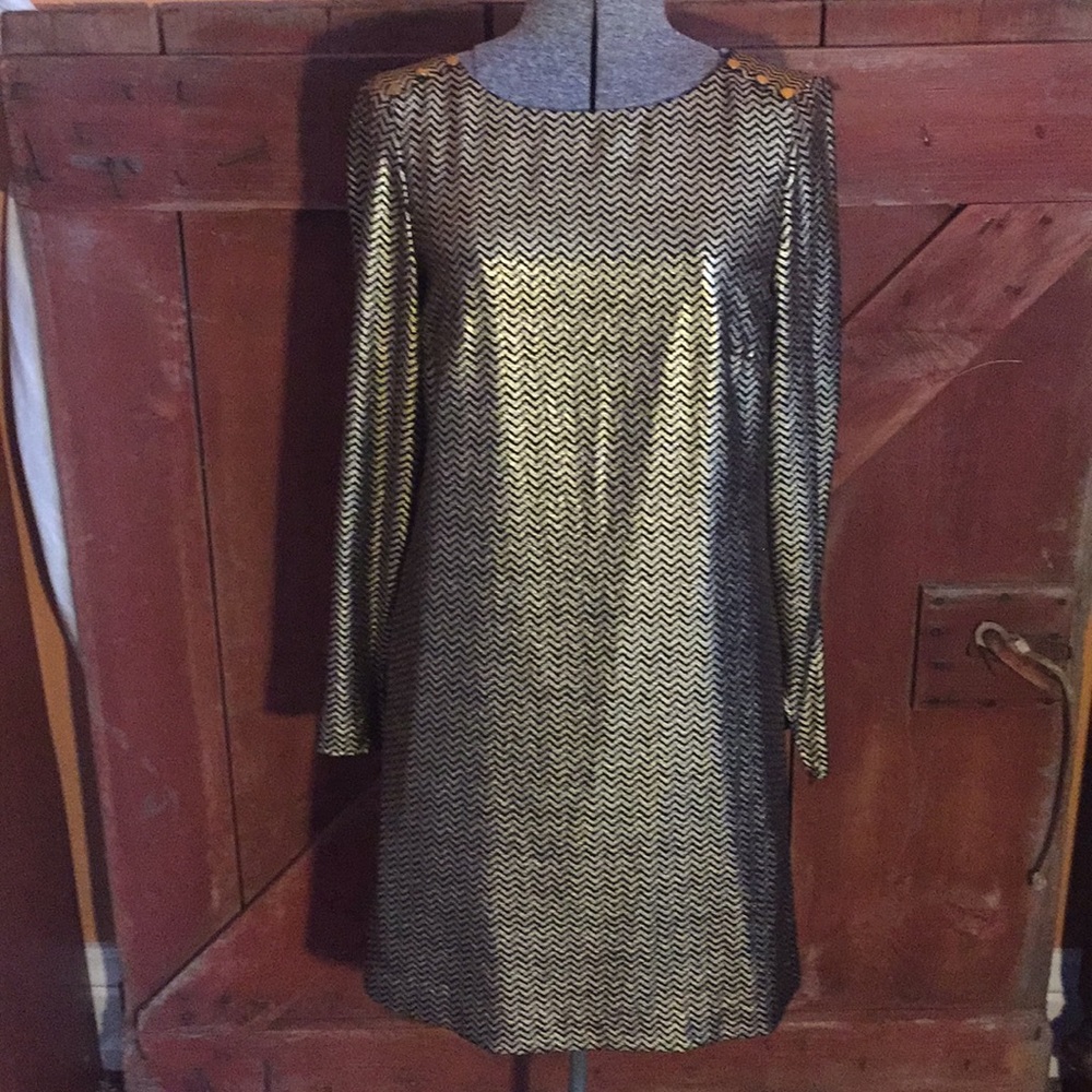 Gianni bini gold and black dress